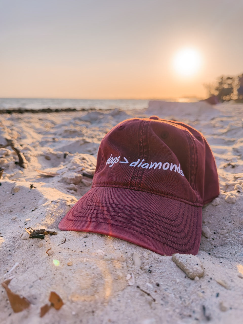Dogs Over Diamonds Dog Mom Hat | Vintage Embroidered Cap