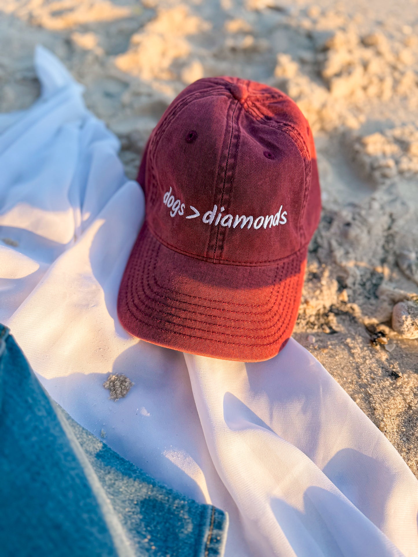Dogs Over Diamonds Dog Mom Hat | Vintage Embroidered Cap
