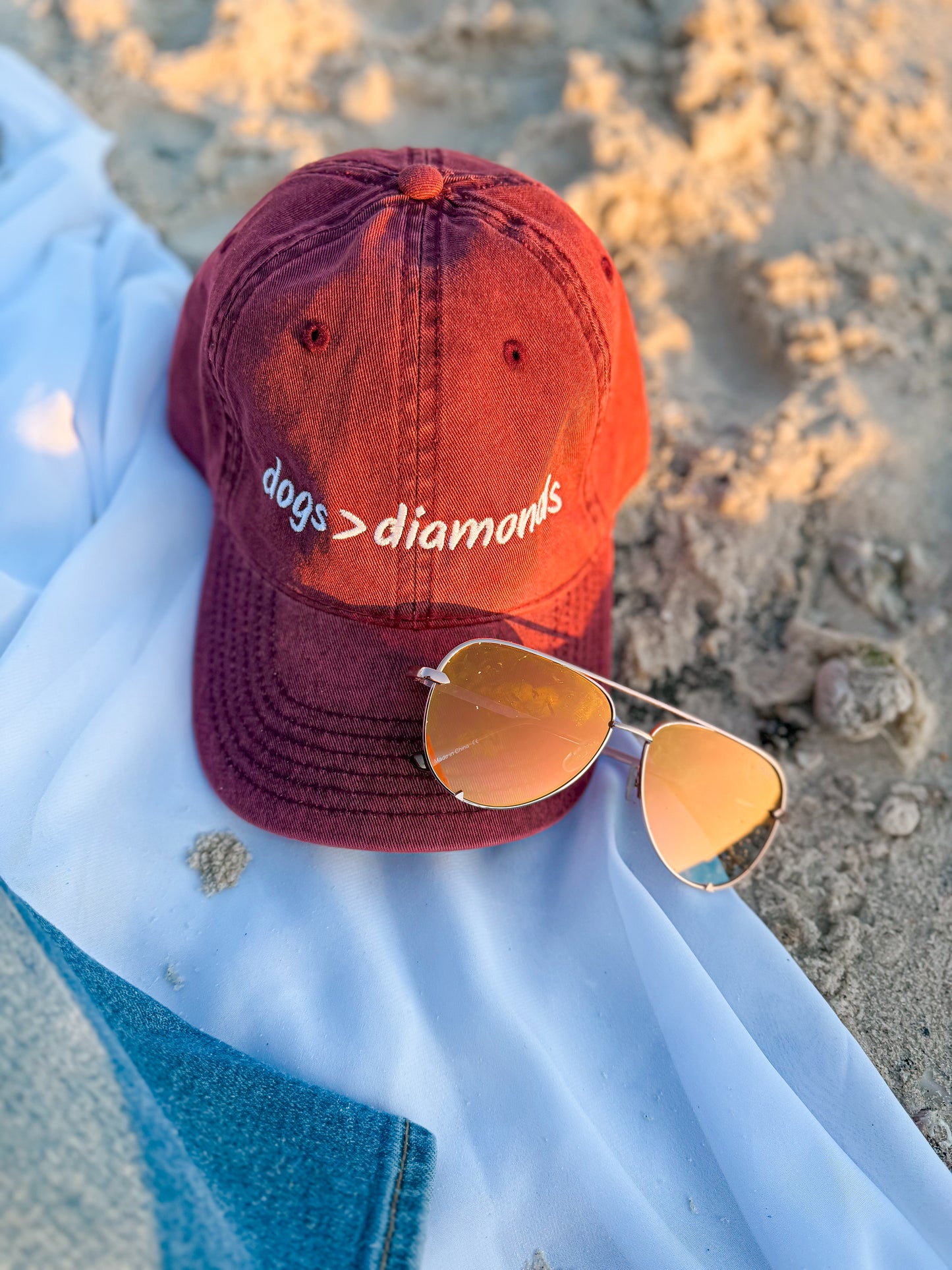 Dogs Over Diamonds Dog Mom Hat | Vintage Embroidered Cap